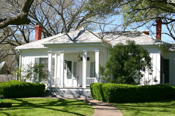 Allen-Bell house (1855) (1408 Church St.). Bastrop, TX. Style: Greek Revival. On National Register.