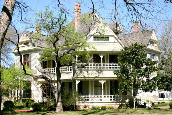 D.B. Orgain house (1888) (1508 Church St.). Bastrop, TX. Style: Queen Anne / Eastlake. On National Register.