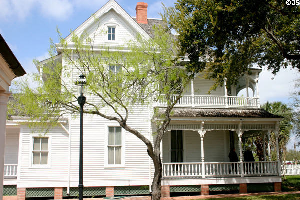 Charlotte Scott Sidbury house (1893) in Heritage Park. Corpus Christi, TX. Style: Queen Anne Eastlake.