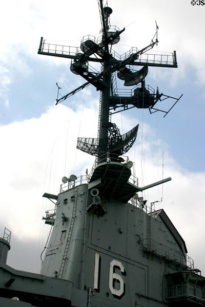 USS Lexington electronics tower. Corpus Christi, TX.