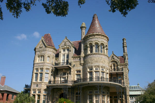Bishop's Palace (1887-94) (1402 Broadway). Galveston, TX. Architect: Nicholas J. Clayton. On National Register.