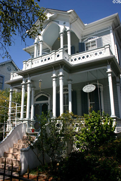 I. Lovenberg house (1877) (1412 Market). Galveston, TX. Style: Gothic revival. Architect: Nicholas J. Clayton.