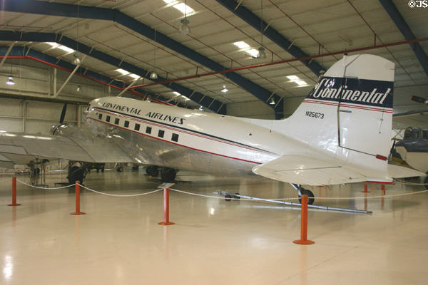 Douglas DC-3 (1930s) at Lone Star Flight Museum. Galveston, TX.