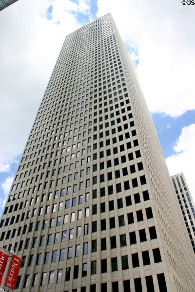 One Shell Plaza (1971) (50 floors) (910 Louisiana St.). Houston, TX. Architect: Skidmore, Owings & Merrill + Wilson, Morris, Crain & Anderson.