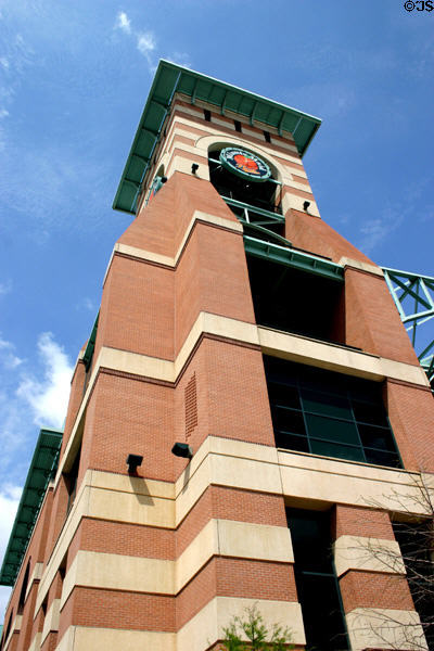 Tower of Minute Maid Park. Houston, TX.