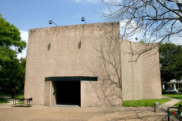 Rothko Chapel (1970-1) (3900 Yupon St.). Houston, TX. Architect: Philip Johnson, Howard Barnstone & Eugene Aubry. On National Register.