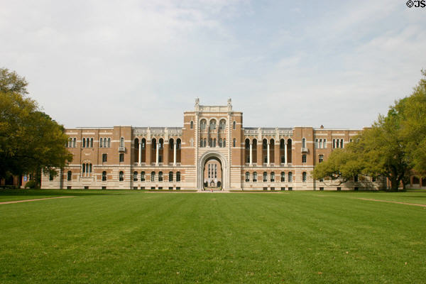 Lovett Hall (1909-12) at Rice University. Houston, TX. Architect: Cram, Goodhue & Ferguson.
