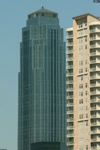 Williams Tower (1983) (64 floors) (2800 Post Oak Blvd. at West Alabama St.). Houston, TX. Architect: Johnson/Burgee Architects + Morris-Aubry.