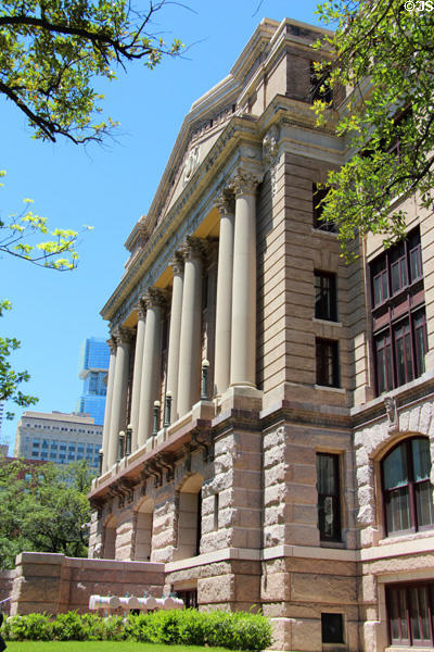 Facade of Harris County Courthouse (1910). Houston, TX.