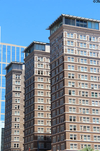 Former Rice Hotel (now lofts) (1912) (909 Texas Ave.). Houston, TX. Architect: Alfred C. Finn. On National Register.