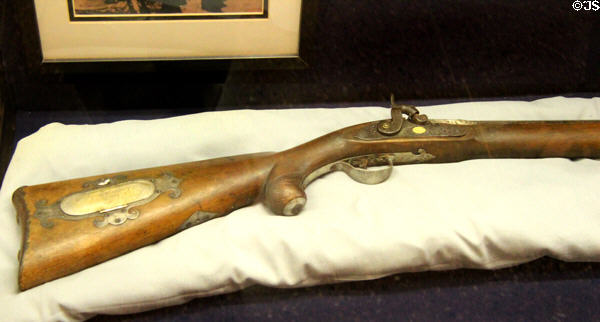 Rifle (1814) given by General Andrew Jackson to General Sam Houston at San Jacinto Monument museum. San Jacinto, TX.