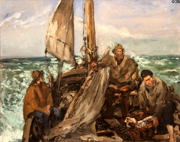 Toilers of the Sea painting (1873) by Édouard Manet at Museum of Fine Arts, Houston. Houston, TX.