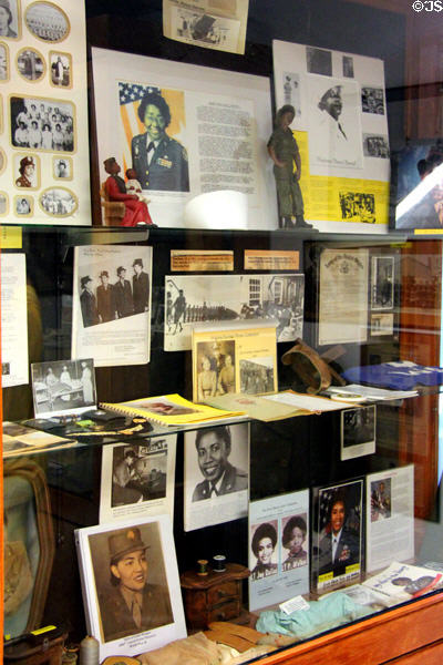 Display of black American female troops at Buffalo Soldiers National Museum. Houston, TX.