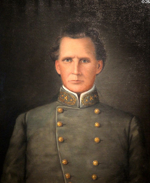 Portrait of Brigadier General Joseph Lewis Hogg (c1860) attrib? William Huddle at Bayou Bend. Houston, TX.