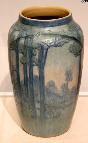 Newcomb Pottery vase (1918) by Sadie Irving at Bayou Bend. Houston, TX.