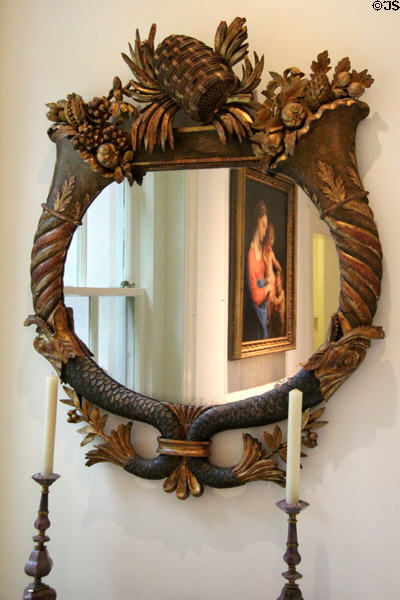 Rococo mirror (early 19thC) at Rienzi house museum. Houston, TX.