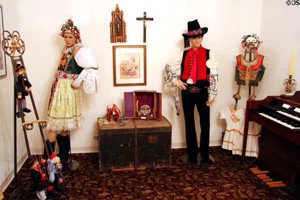 Czech native costume gallery at Czech Cultural Center. Houston, TX.