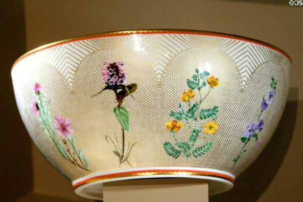 Lyndon B. Johnson Library bowl from LBJ's White House china with wildflower motif. Austin, TX.