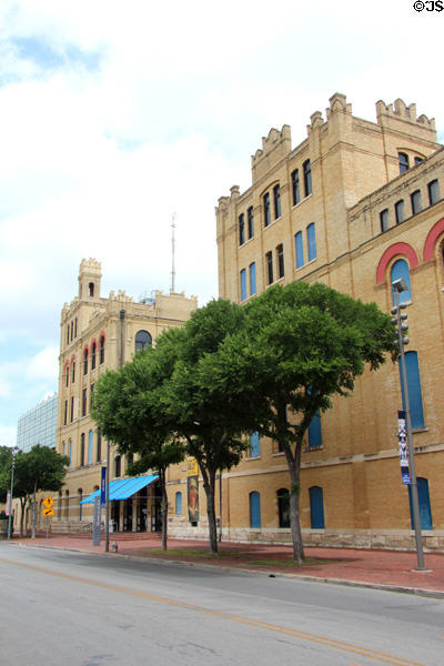 Old Lone Star Brewery (1884) (200 West Jones Ave.) is now San Antonio Museum of Art. San Antonio, TX. On National Register.