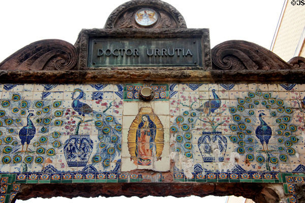 Tileswork of Urrutia Arch San Antonio Museum of Art. San Antonio, TX.