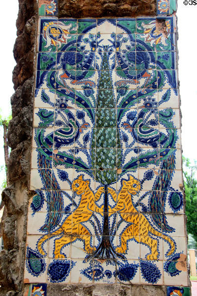 Tile details of Urrutia Arch San Antonio Museum of Art. San Antonio, TX.