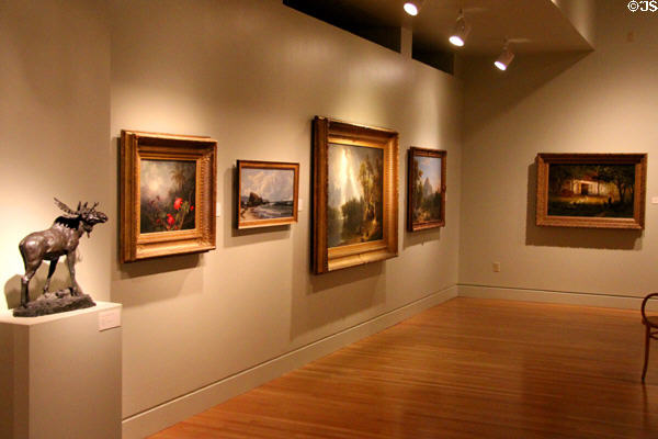 Paintings gallery at San Antonio Museum of Art. San Antonio, TX.