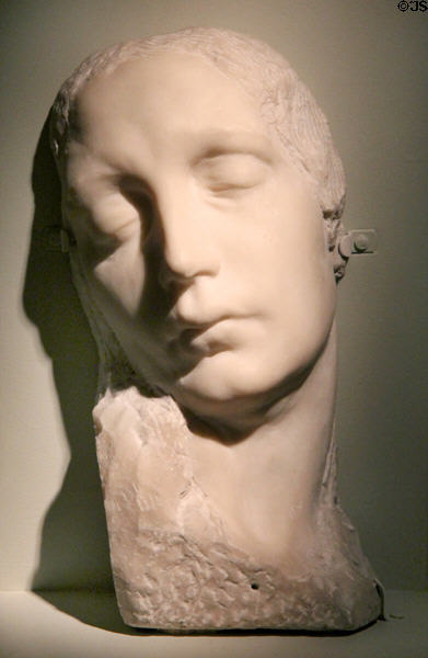 Sorrow marble sculpture (c1910) by John Gutzon Borglum at San Antonio Museum of Art. San Antonio, TX.