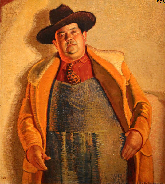 Pedro painting (c1938) by Ernest L. Blumenschein at San Antonio Museum of Art. San Antonio, TX.