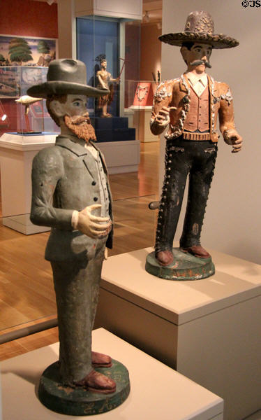 Pottery figures of heroes of Mexican Revolution (1938) by Eulogio Alonso of Puebla, Mexico at San Antonio Museum of Art. San Antonio, TX.