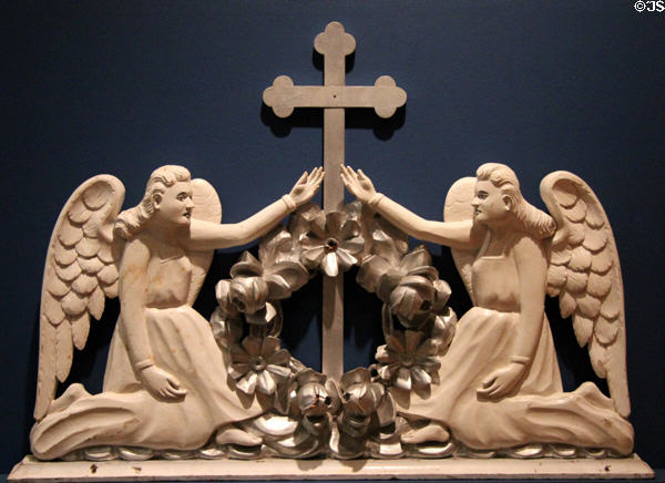 Funerary Angels (c1960) from Riobamba, Ecuador at San Antonio Museum of Art. San Antonio, TX.