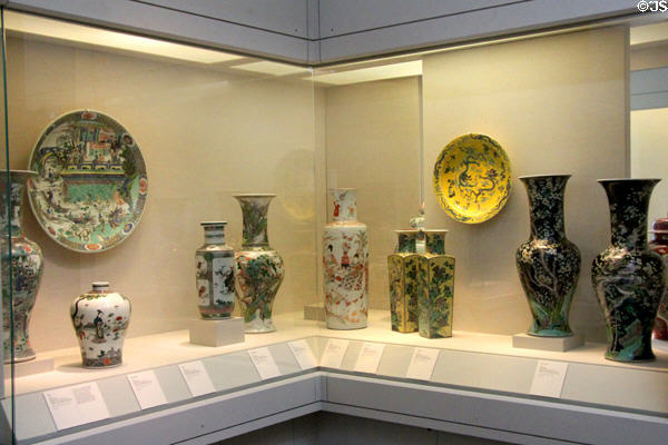 Collection of oriental porcelains & ceramics at San Antonio Museum of Art. San Antonio, TX.