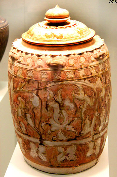 Vietnamese earthenware covered jar (11-12th C) at San Antonio Museum of Art. San Antonio, TX.