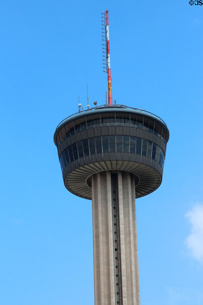 Tower of the Americas theme structure of 1968 World's Fair in HemisFair Park. San Antonio, TX.
