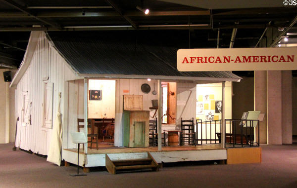African-American Texans sharecropper's house at Institute of Texan Cultures. San Antonio, TX.