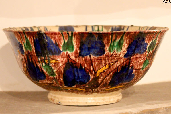 Painted Spanish bowl at Spanish Governor's Palace. San Antonio, TX.