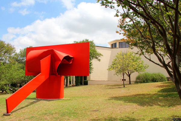 Gardens with sculpture at McNay Art Museum. San Antonio, TX.