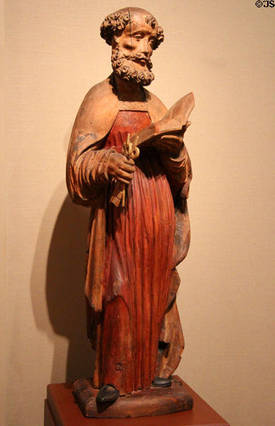 St Peter wood sculpture (c1510-20) from Germany at McNay Art Museum. San Antonio, TX.