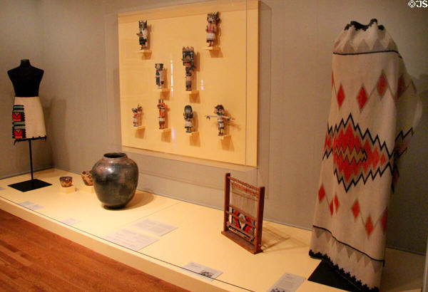 Kachina dolls & Southwestern native arts at McNay Art Museum. San Antonio, TX.