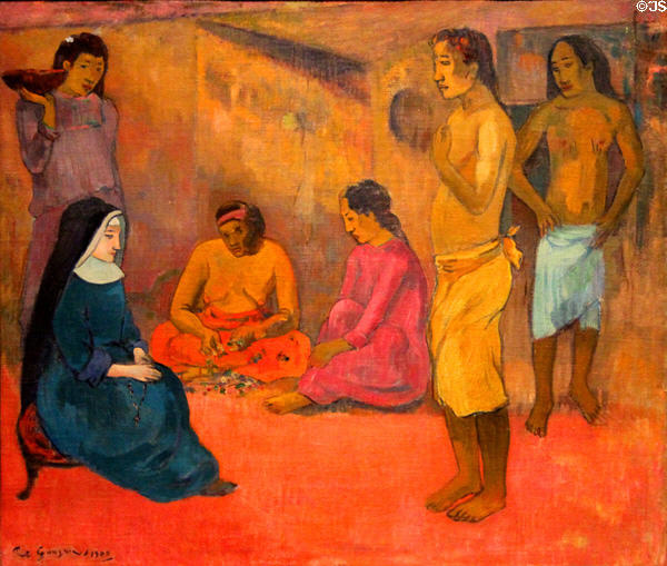 Sister of Charity painting (1902) by Paul Gauguin at McNay Art Museum. San Antonio, TX.