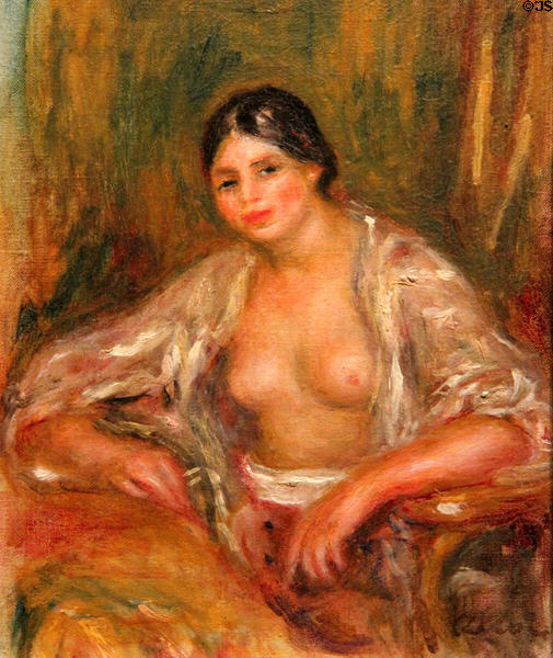 Gabrielle in Oriental Costume painting (1913) by Pierre-Auguste Renoir at McNay Art Museum. San Antonio, TX.