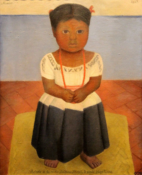 Delfina Flores painting (1927) by Diego Rivera at McNay Art Museum. San Antonio, TX.
