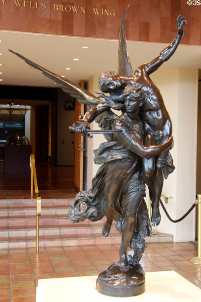 Gloria Victis! (Glory of the Vanquished) bronze sculpture (after 1879) by Marius-Jean-Antonin Mercié at McNay Art Museum. San Antonio, TX.