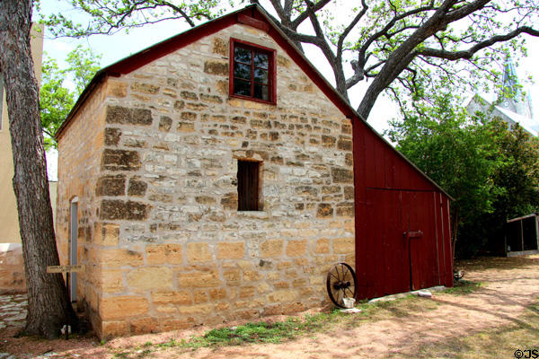 Kammlah smokehouse (c1875) at Pioneer Museum. Fredericksburg, TX.