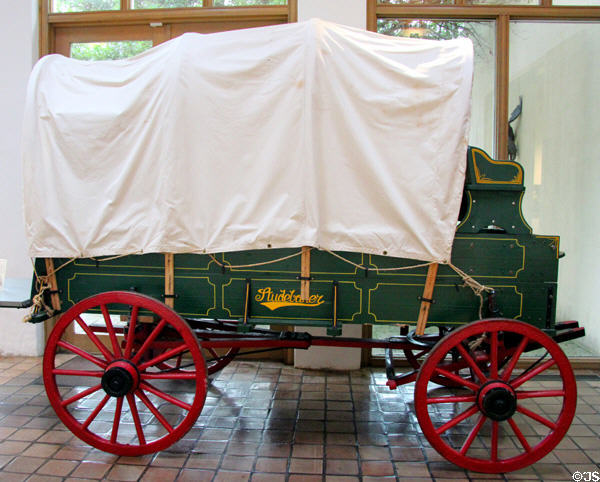 Studebaker wagon with built-on chuck wagon at Museum of Western Art. Kerrville, TX.