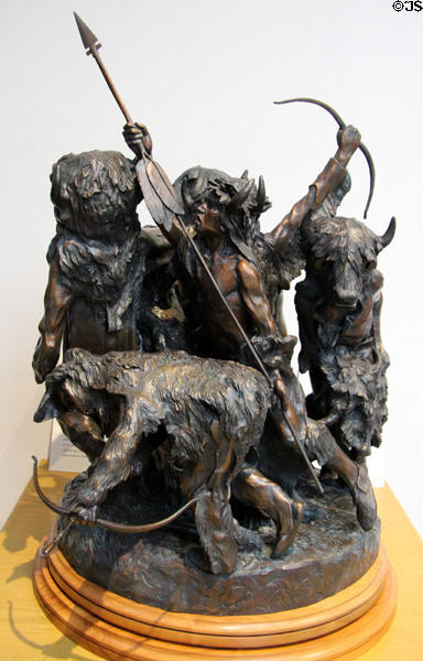 Grandfather Hear Your Children bronze sculpture by Fritz White at Museum of Western Art. Kerrville, TX.
