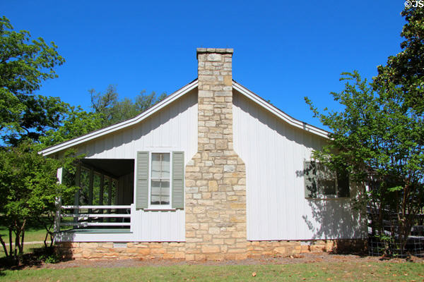 Hip roof of LBJ's birthplace house at Lyndon B. Johnson National Historical Park. Stonewall, TX.