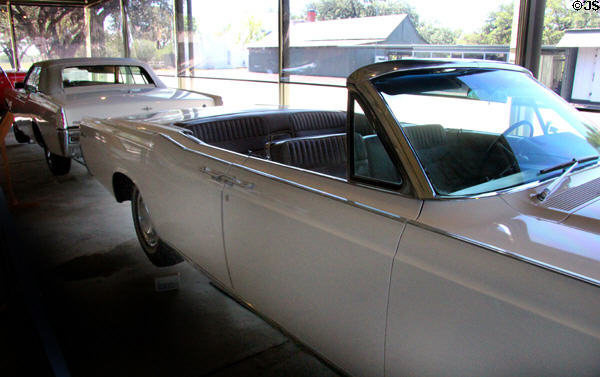 Lincoln Continental (1966) driven by LBJ around Texas Hill Country at Lyndon B. Johnson NHP. Stonewall, TX.