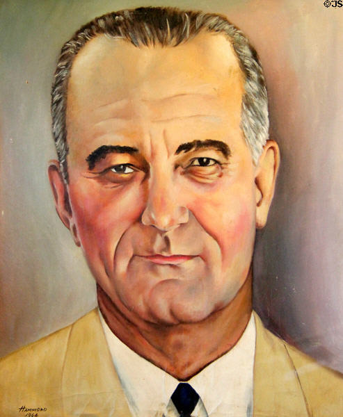 Portrait of Lyndon B. Johnson (1964) by O.R. Hammond at Lyndon B. Johnson State Park. Stonewall, TX.