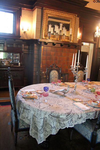 Formal dining room at McFaddin-Ward House. Beaumont, TX.