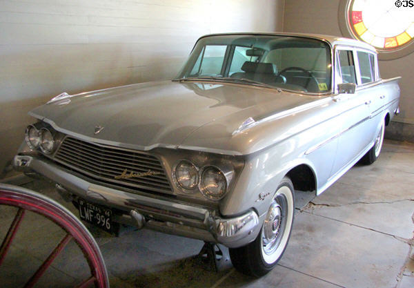 Rambler Ambassador (1961) driven by Carroll Ward in carriage house at McFaddin-Ward House. Beaumont, TX.